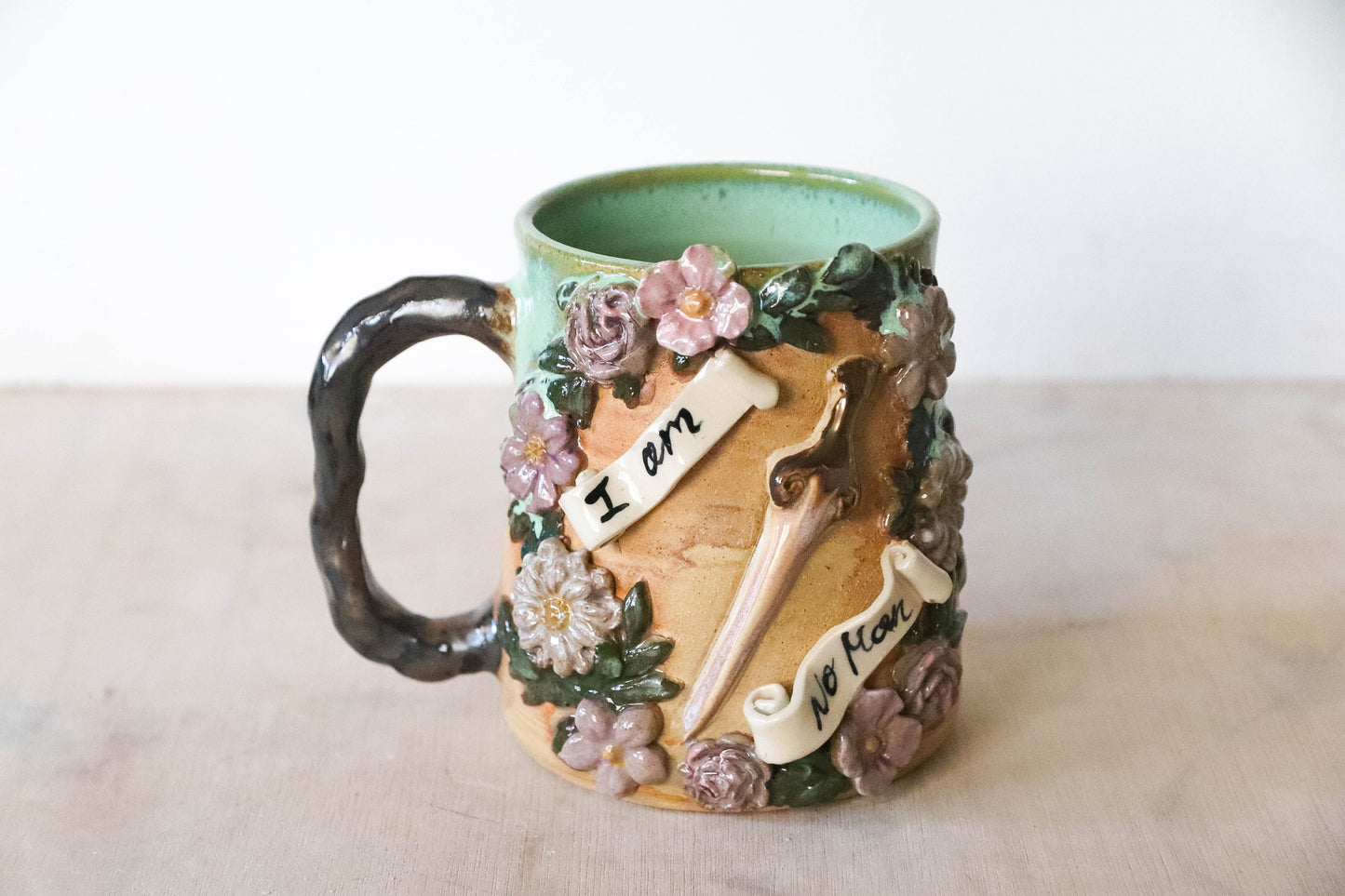 I am No Man Stoneware Mug