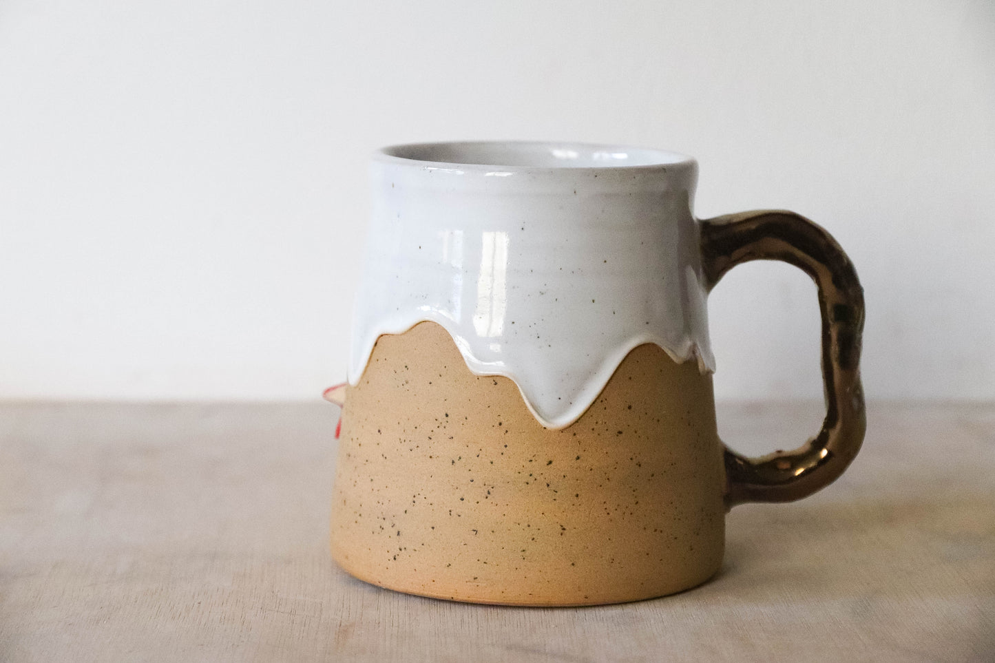 Red Bow Stoneware Mug