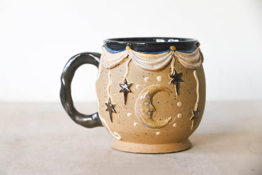 Whimsigoth Moon Small Stoneware Mug
