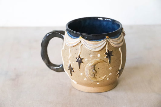 Whimsigoth Moon Small Stoneware Mug