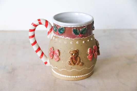 Christmas Teddy Bears Stoneware Mug