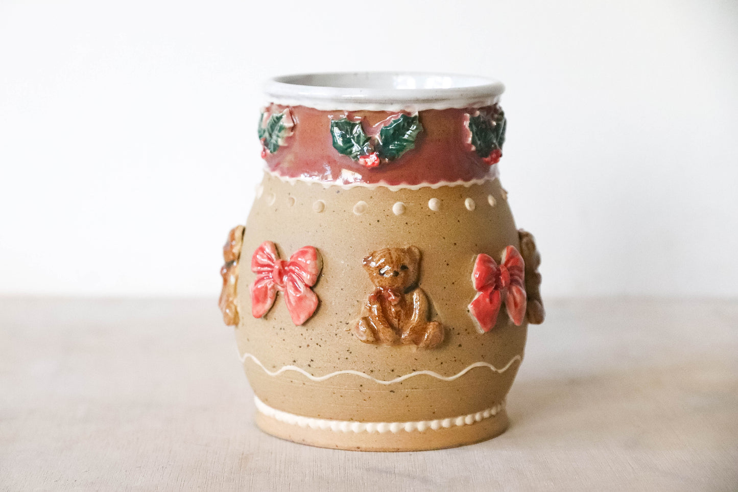 Christmas Teddy Bears Stoneware Mug