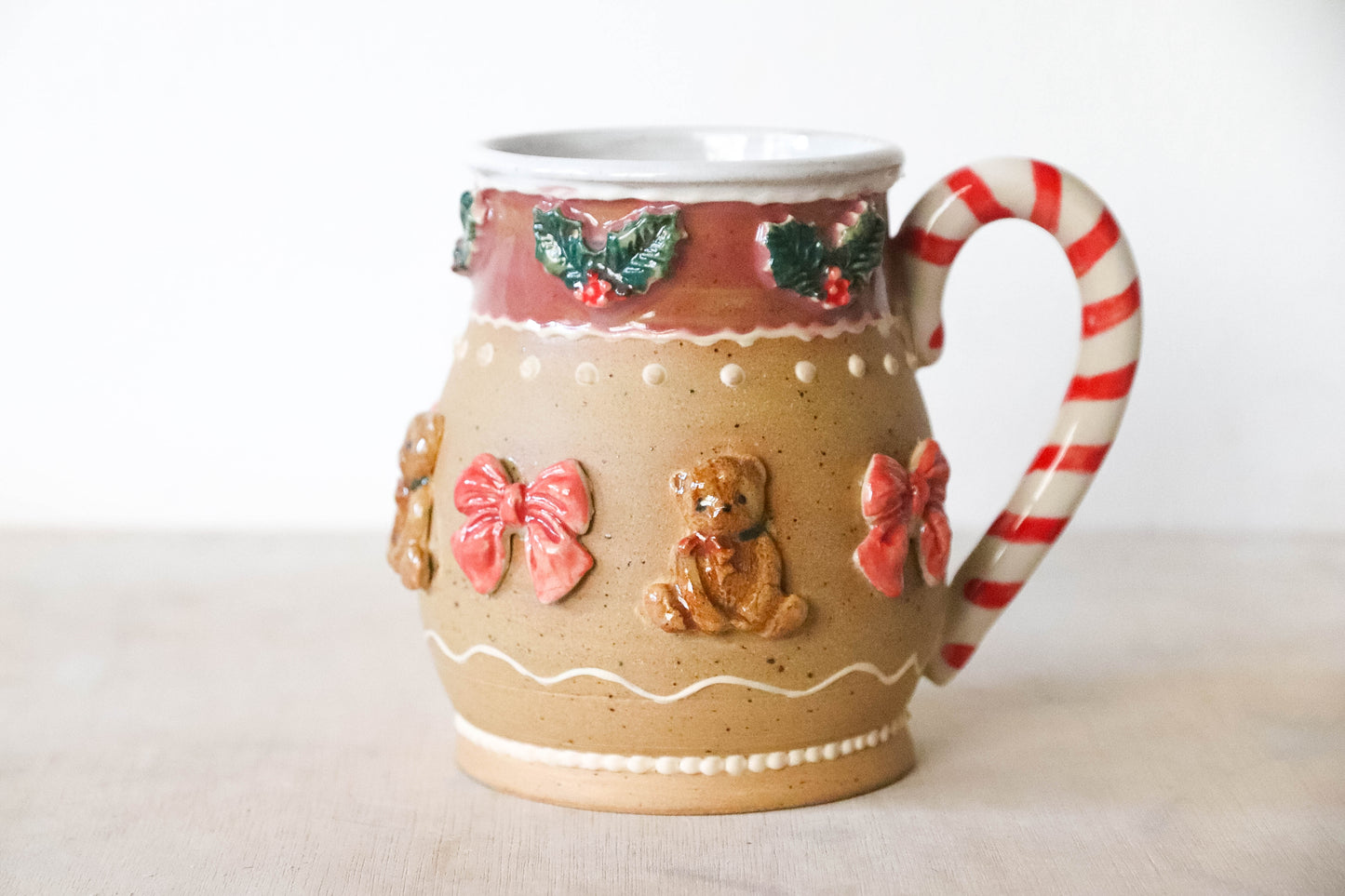 Christmas Teddy Bears Stoneware Mug