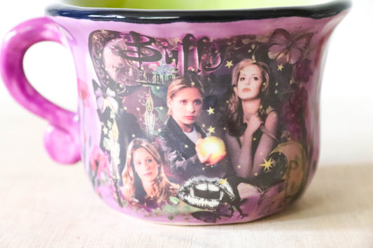 Green Purple Buffy Mug