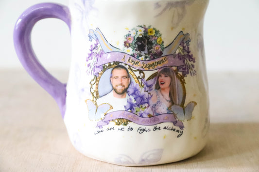 Lilac Wedding Butterfly Mug