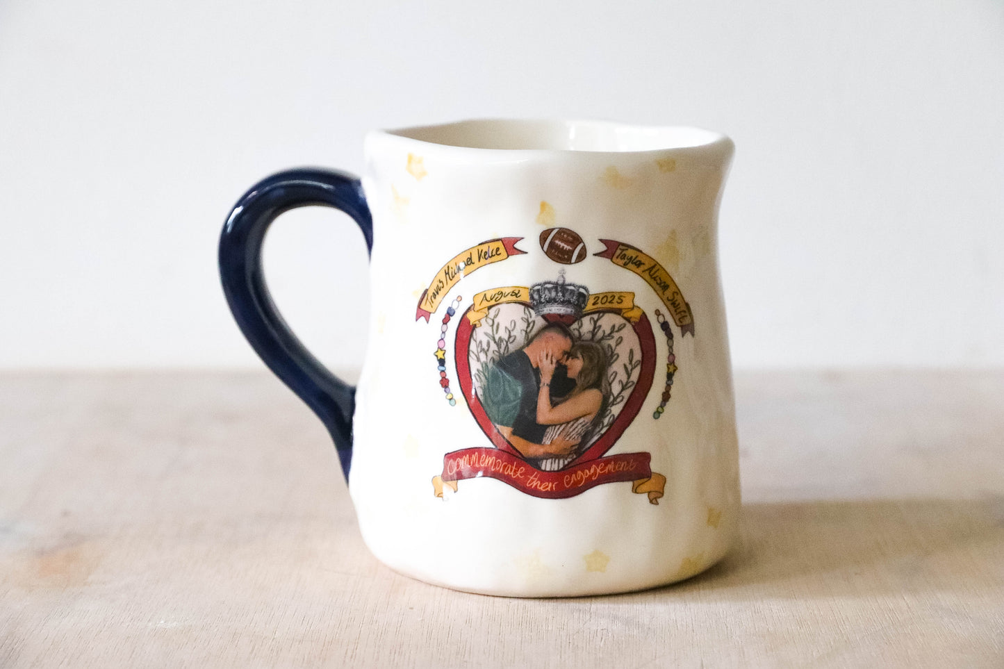 Navy Royal Engagement Tulip Mug