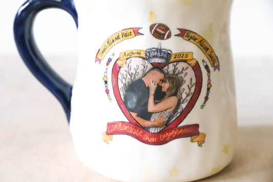 Navy Royal Engagement Tulip Mug