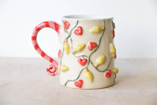 Valentines Lights Stoneware Mug