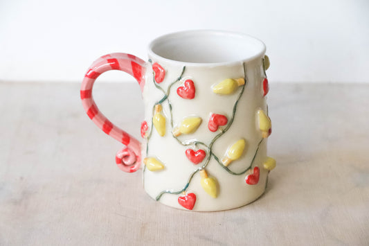 Valentines Lights Stoneware Mug