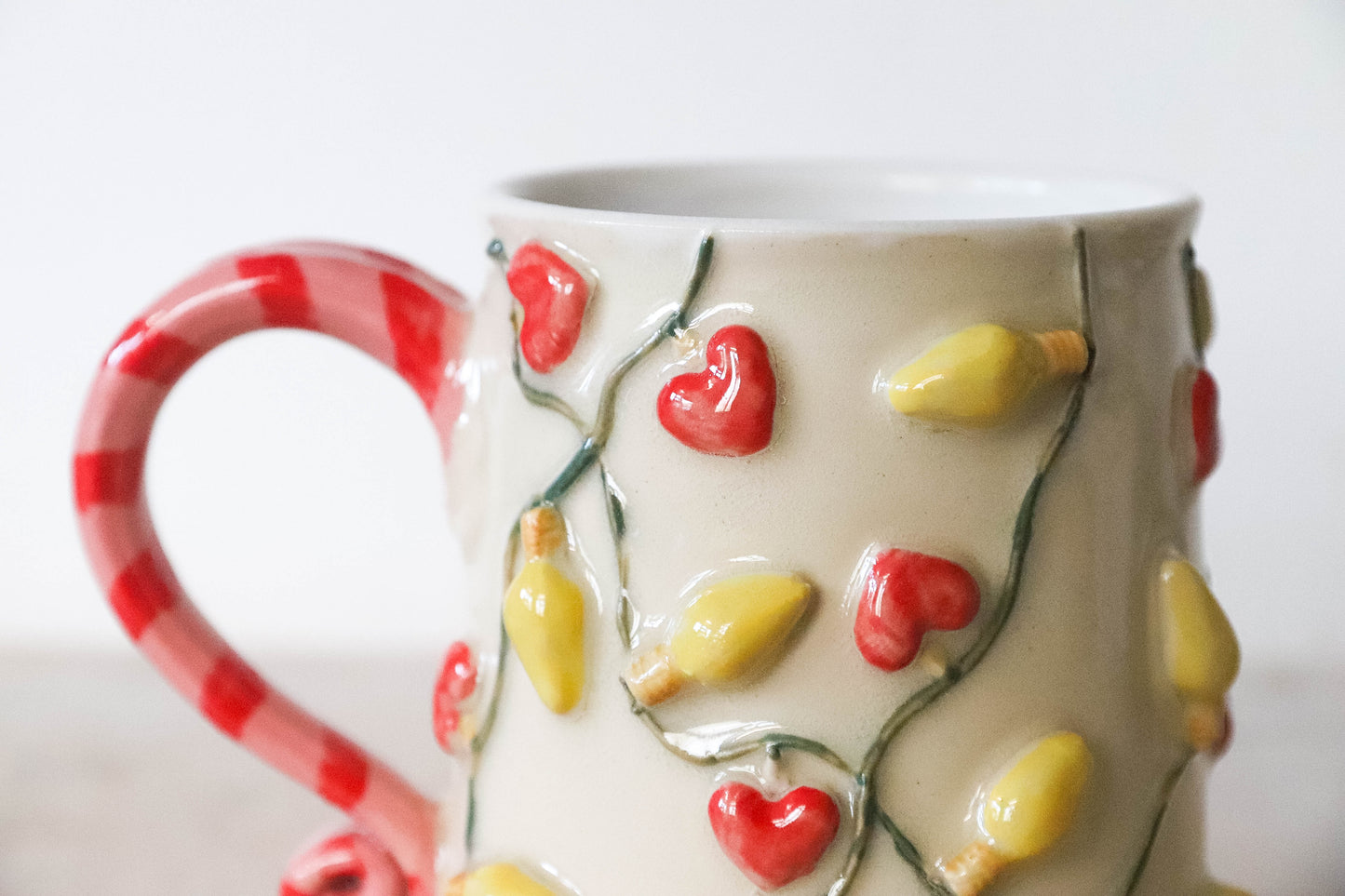 Valentines Lights Stoneware Mug
