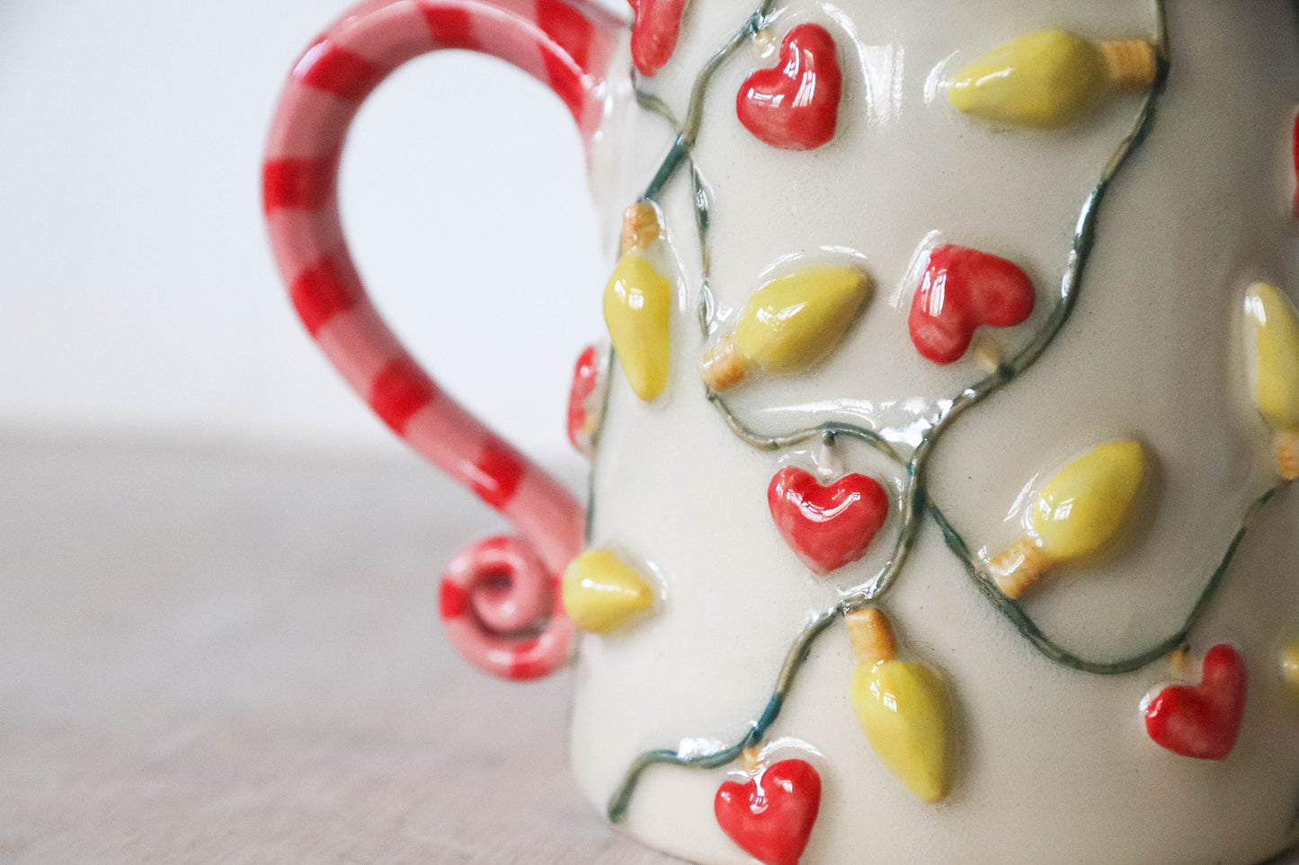 Valentines Lights Stoneware Mug