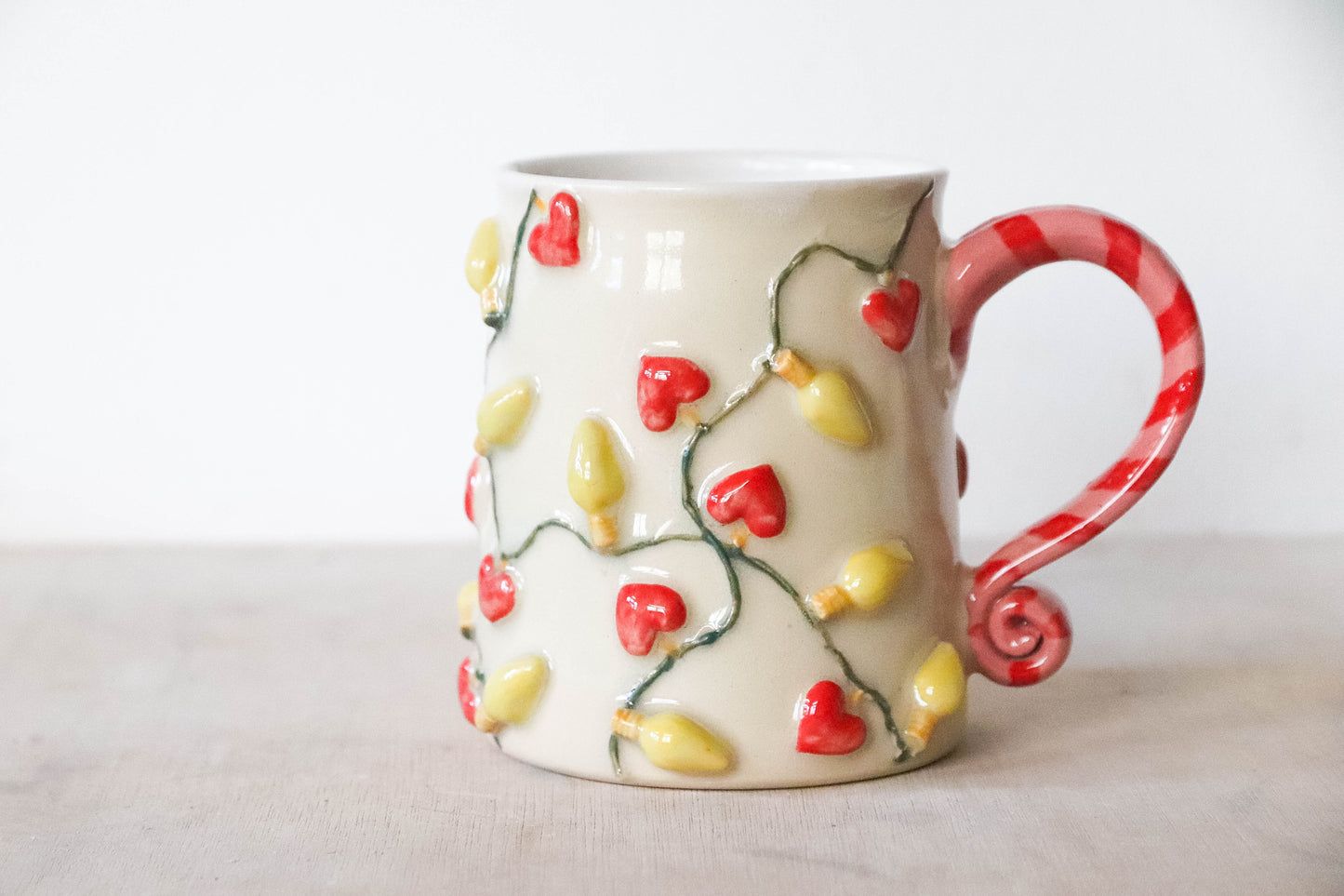 Valentines Lights Stoneware Mug