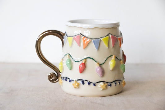 Carnival Lights Stoneware Mug