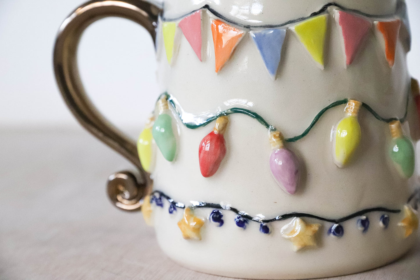 Carnival Lights Stoneware Mug