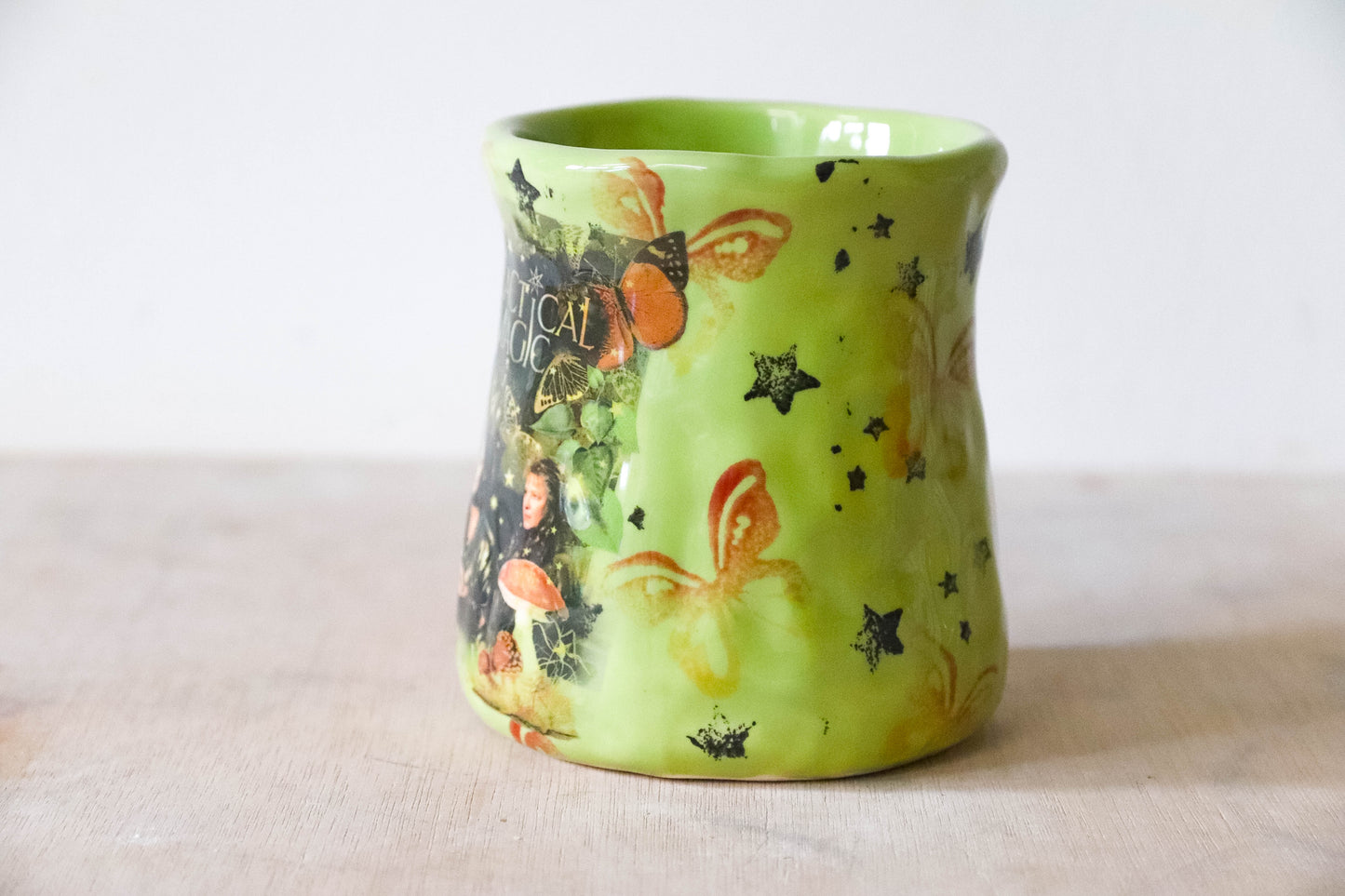 Green Practical Magic Tulip Mug
