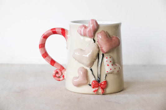 Valentines Balloons Stoneware Mug