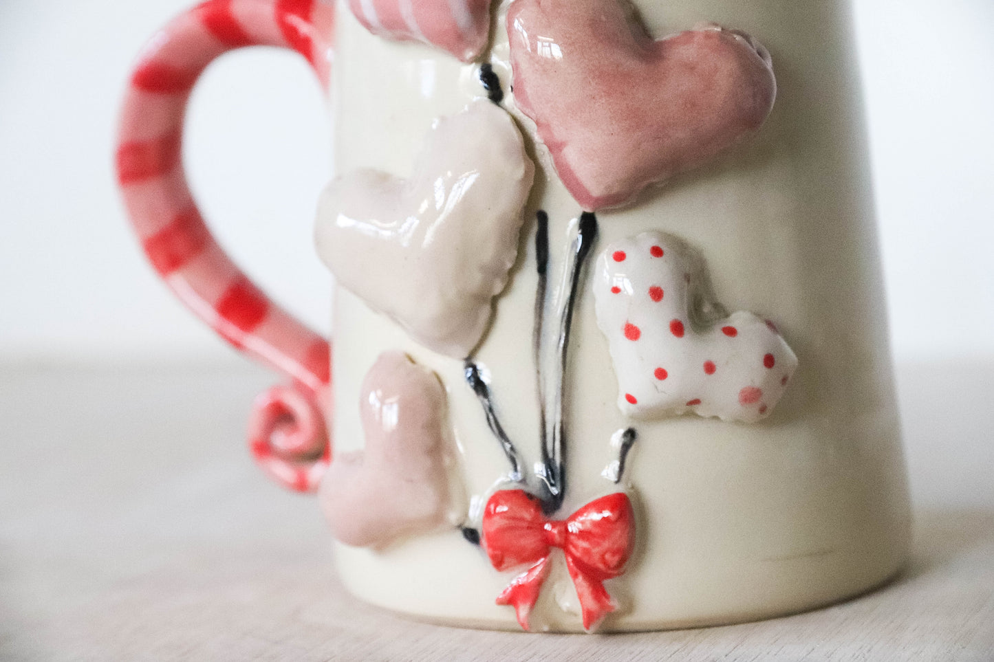 Valentines Balloons Stoneware Mug