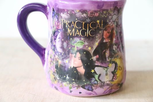 Dark Purple Practical Magic Tulip Mug