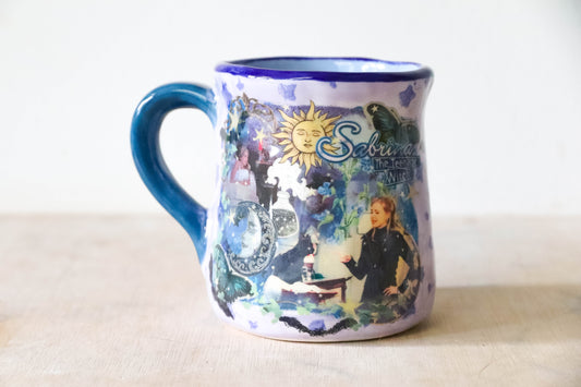 Blue Starry Sabrina Tulip Mug