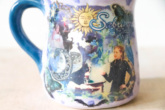 Blue Starry Sabrina Tulip Mug