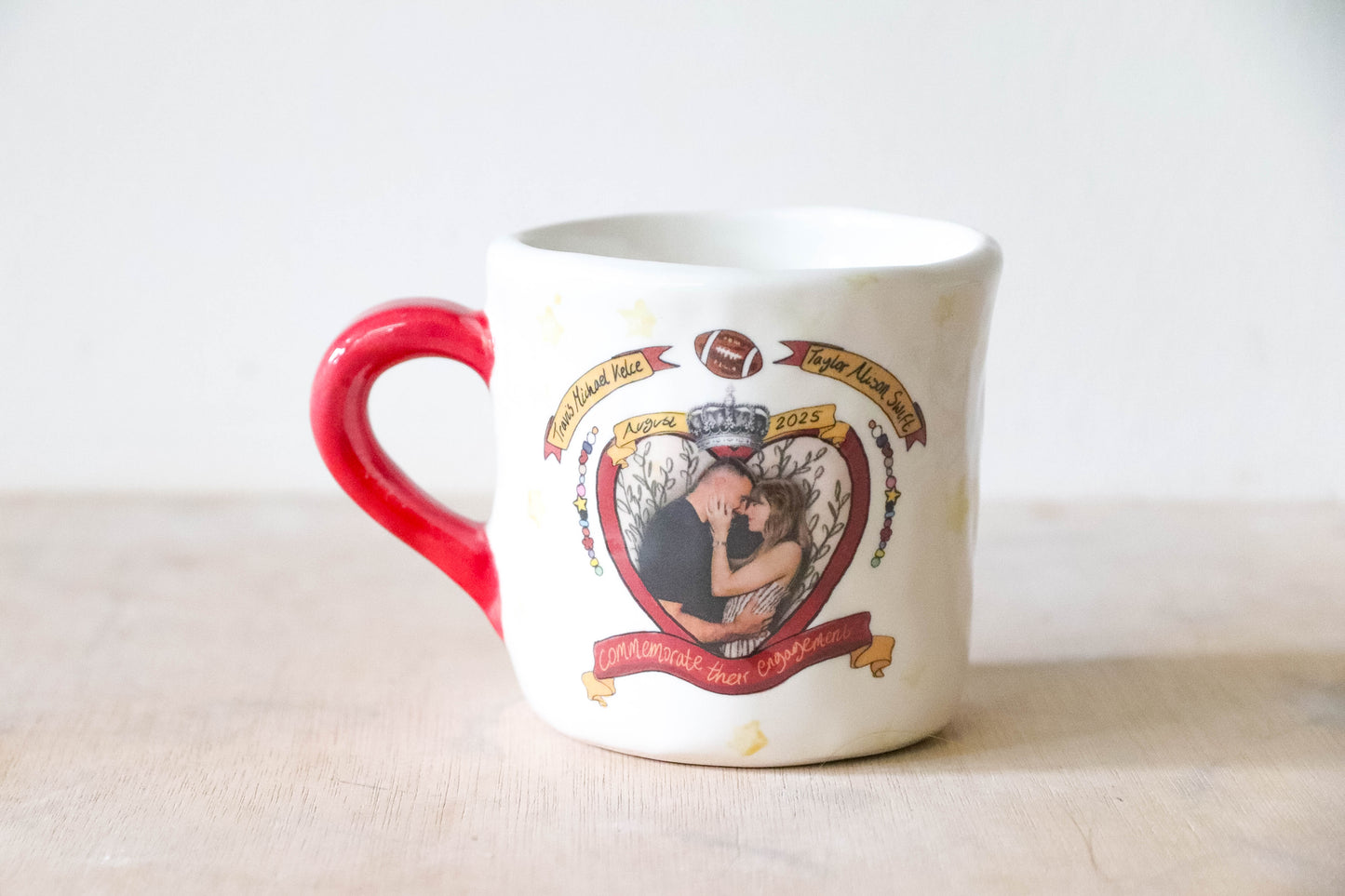 Red Royal Engagement Small Mug