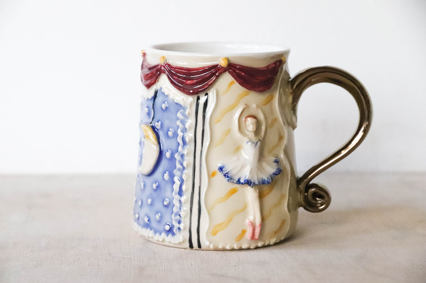 Carnival Curtains Ballerina Stoneware Mug