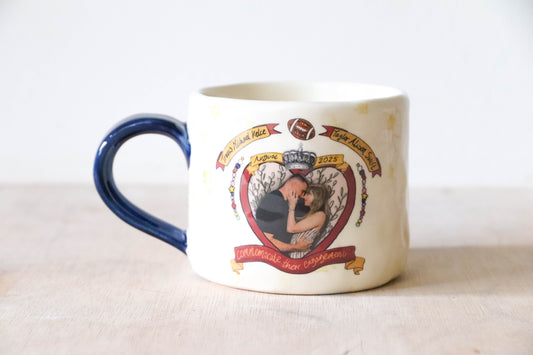 Navy Royal Engagement Mug Medium