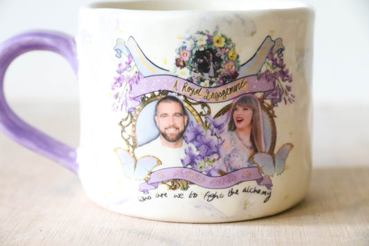 Lavender Wedding Mug Medium