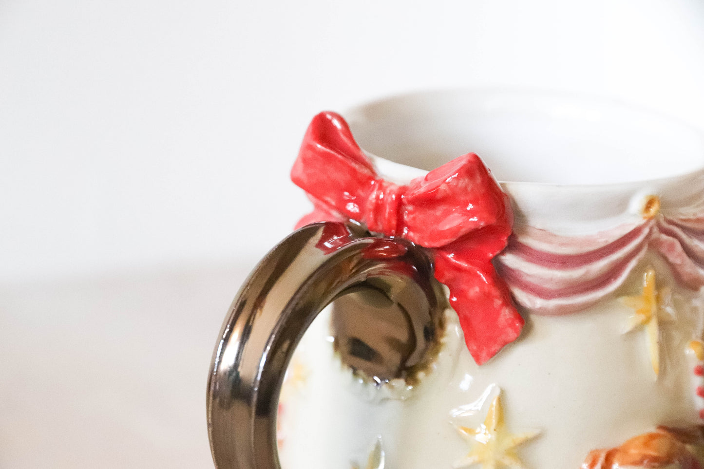 Horse Carousel Bow Stoneware Mug