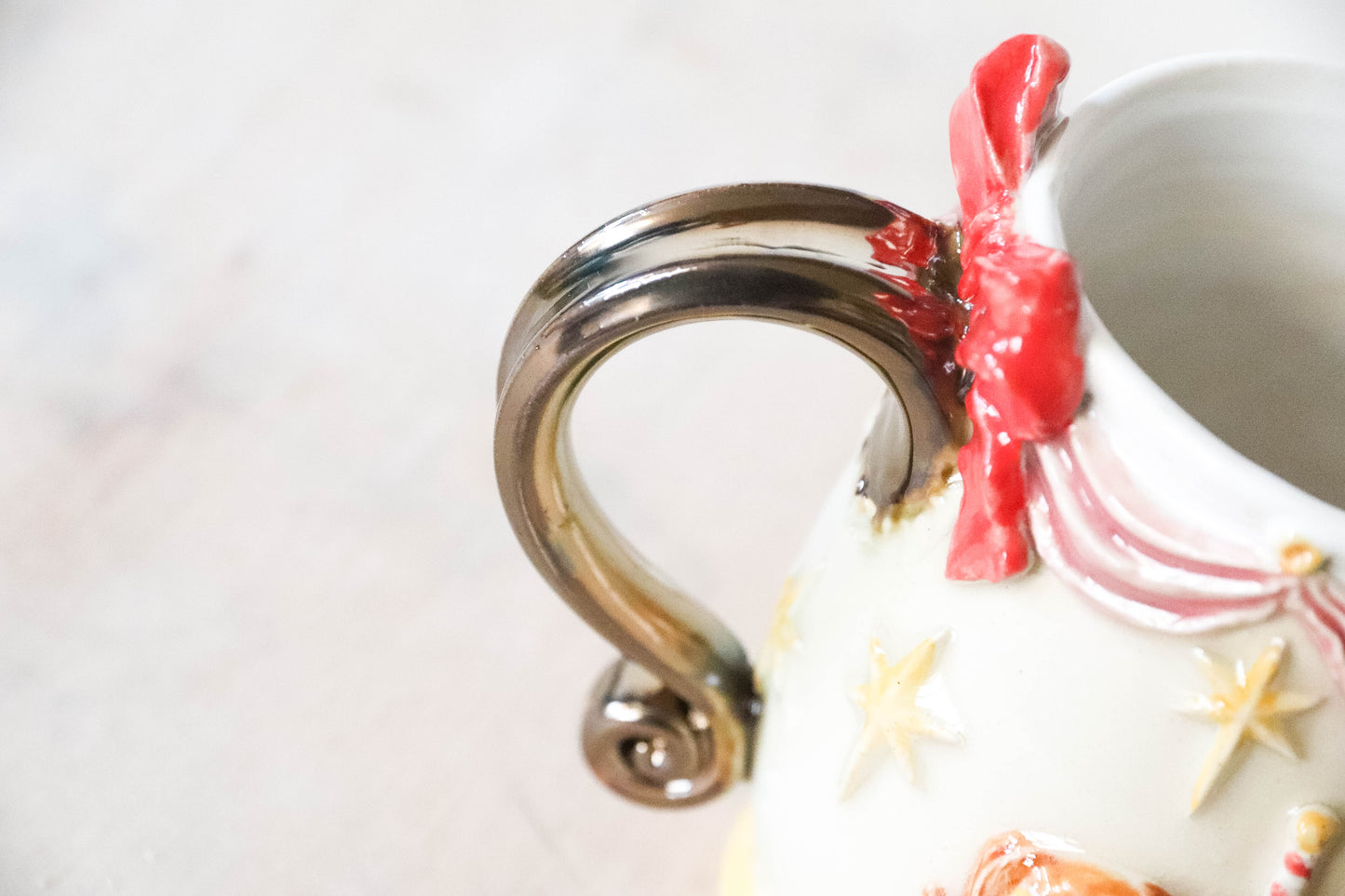 Horse Carousel Bow Stoneware Mug