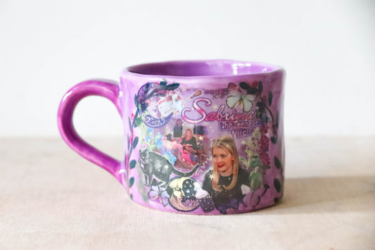 Purple Floral Sabrina Mug Large