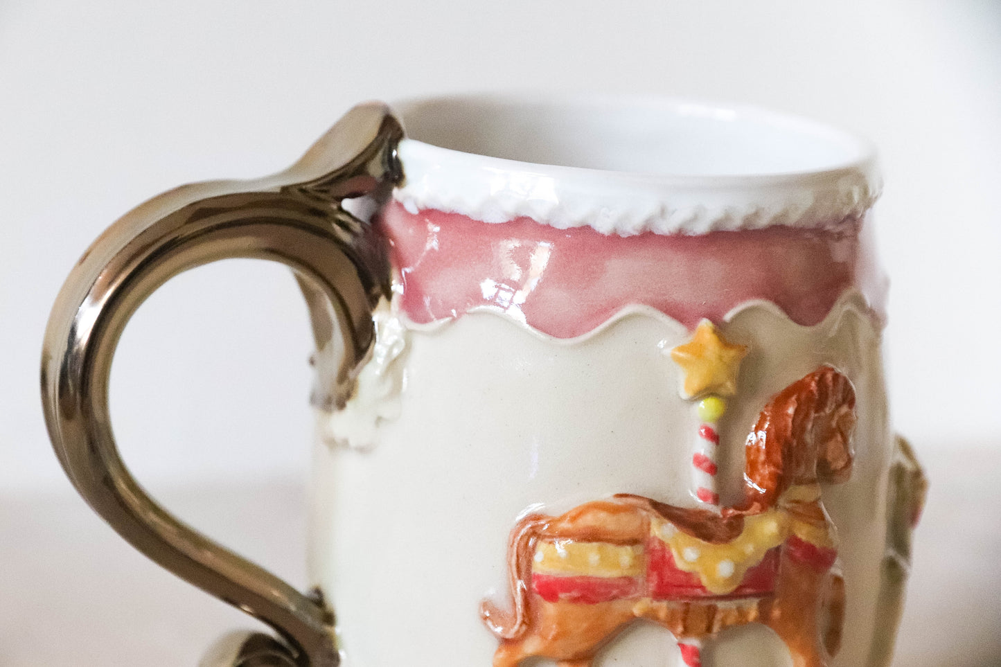 Horse Carousel Stoneware Mug