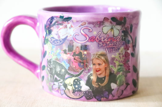 Purple Floral Sabrina Mug Large