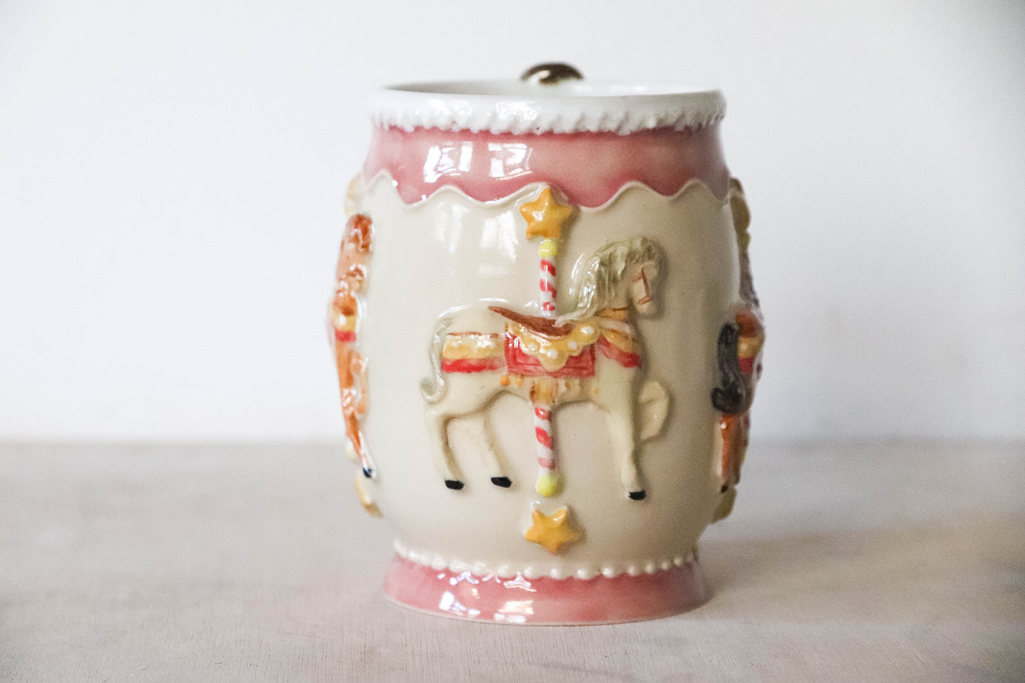 Horse Carousel Stoneware Mug