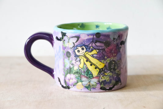 Coraline Purple Mug Large