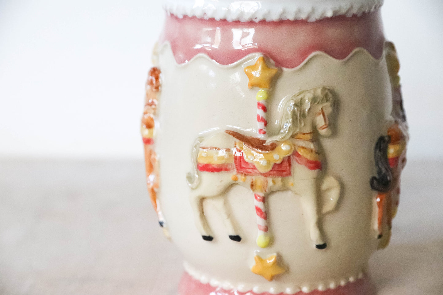 Horse Carousel Stoneware Mug