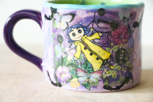 Coraline Purple Mug Large