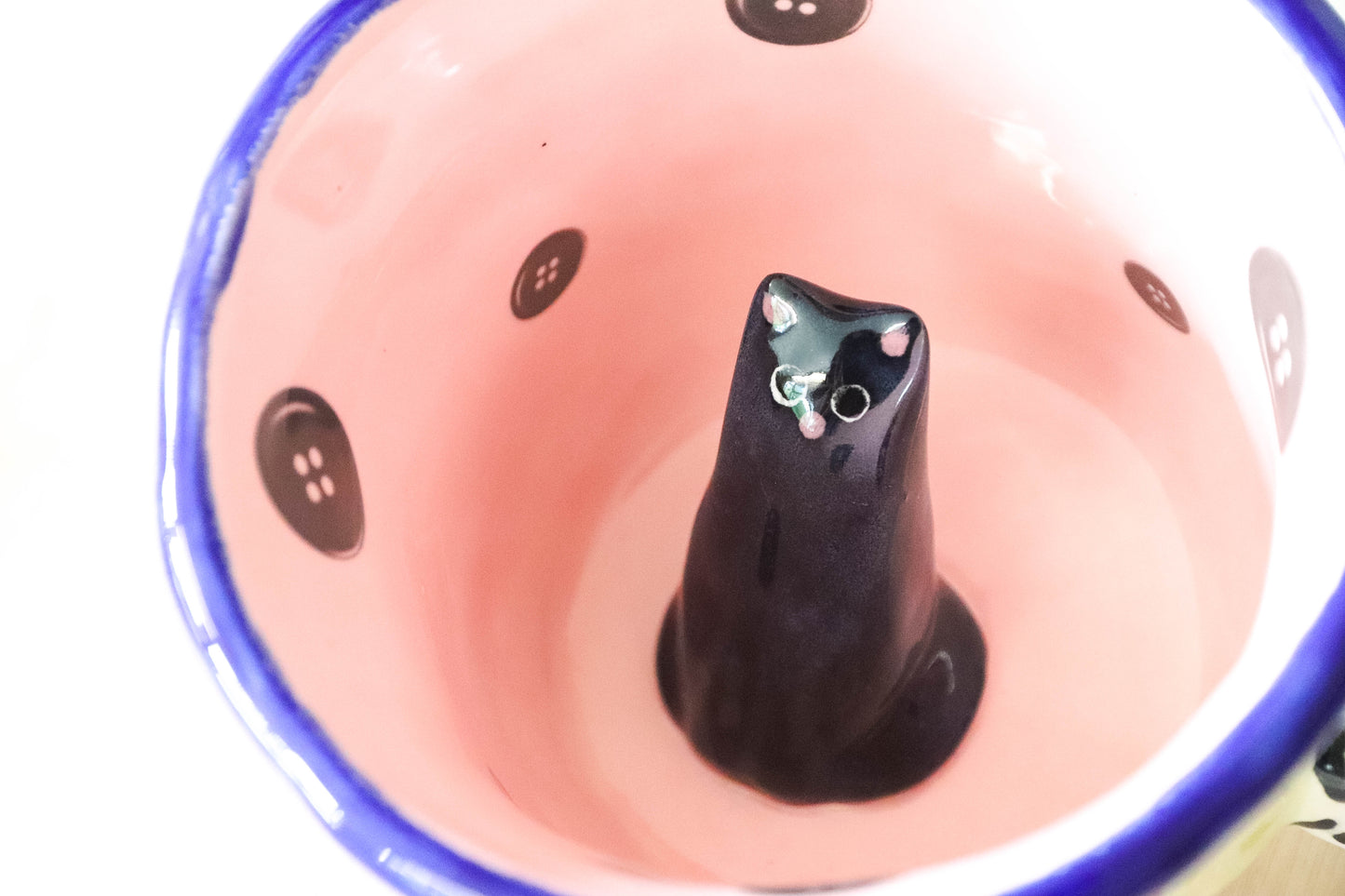 Peekaboo Cat Coraline Mug