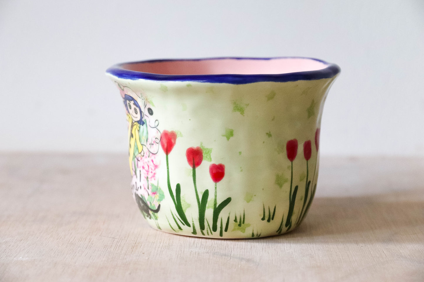 Peekaboo Cat Coraline Mug