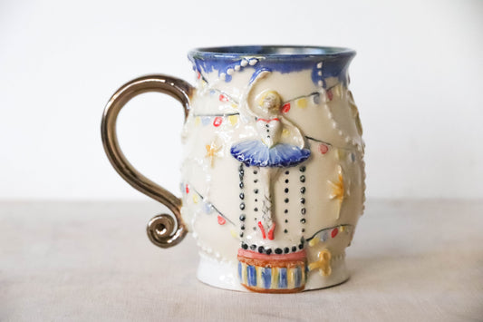 Girl in a Music Box Stoneware Mug