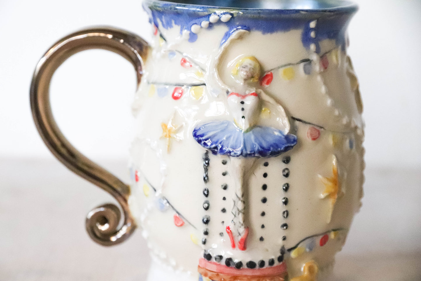 Girl in a Music Box Stoneware Mug