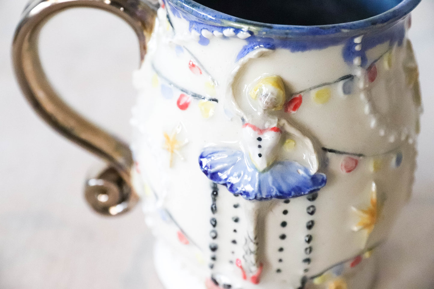 Girl in a Music Box Stoneware Mug