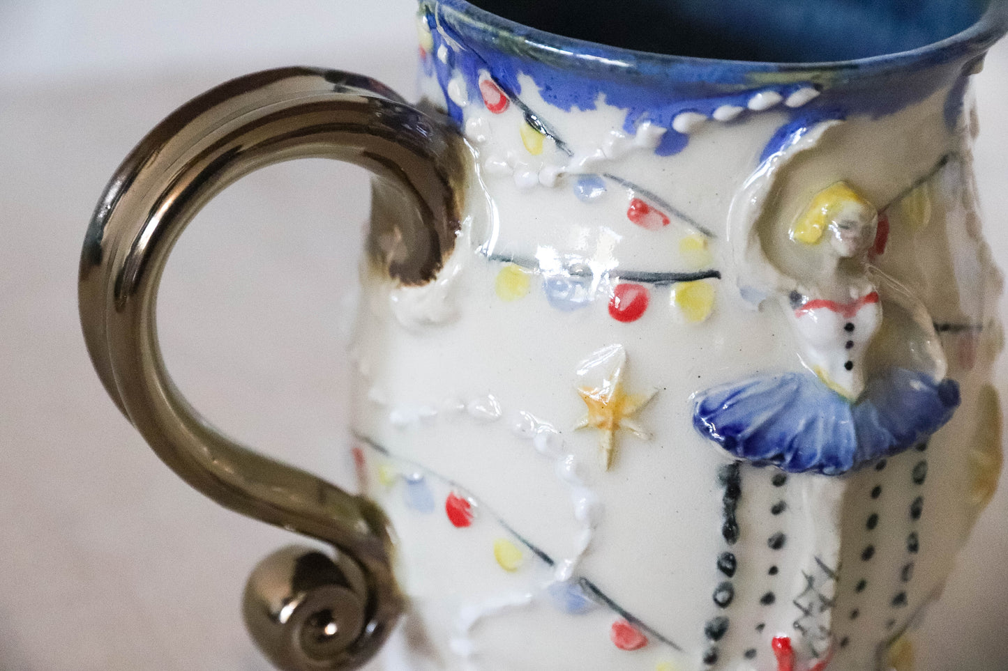 Girl in a Music Box Stoneware Mug