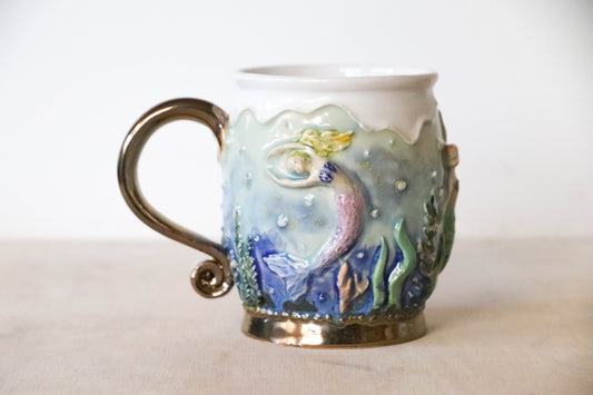 Mermaid Tank Stoneware Mug