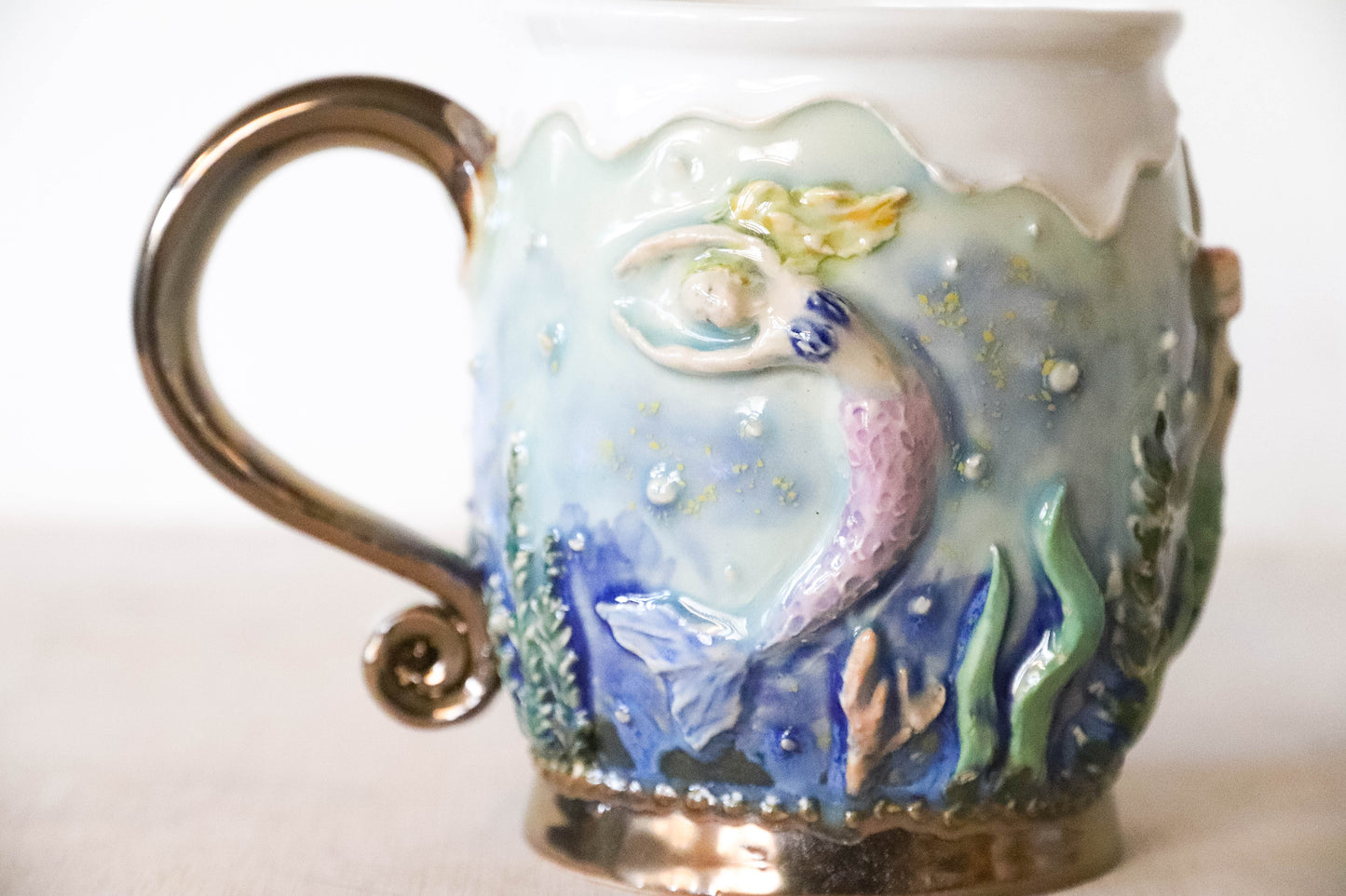 Mermaid Tank Stoneware Mug
