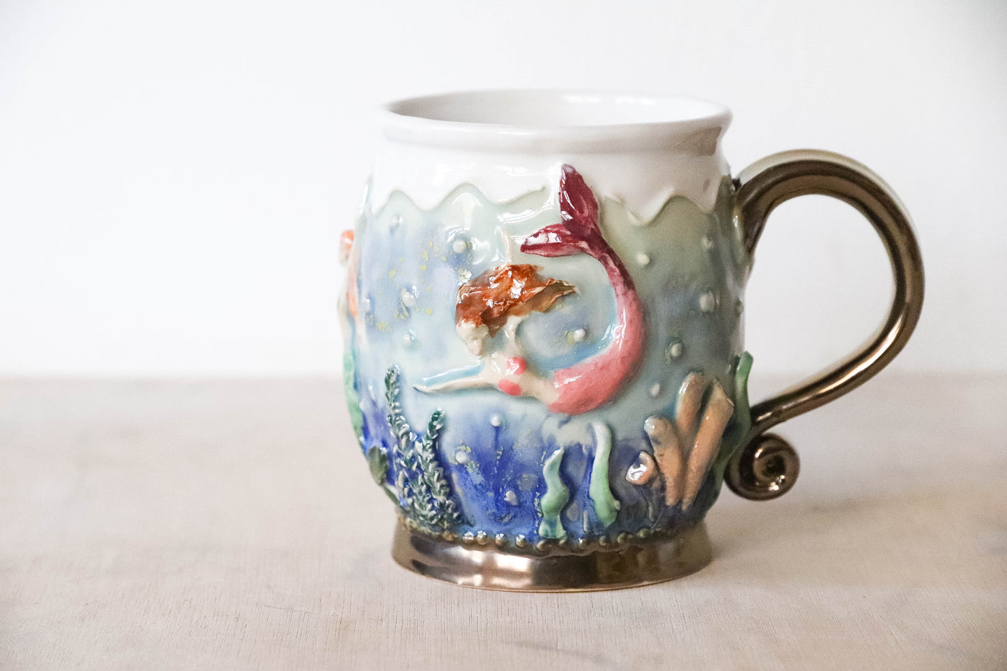 Mermaid Tank Stoneware Mug