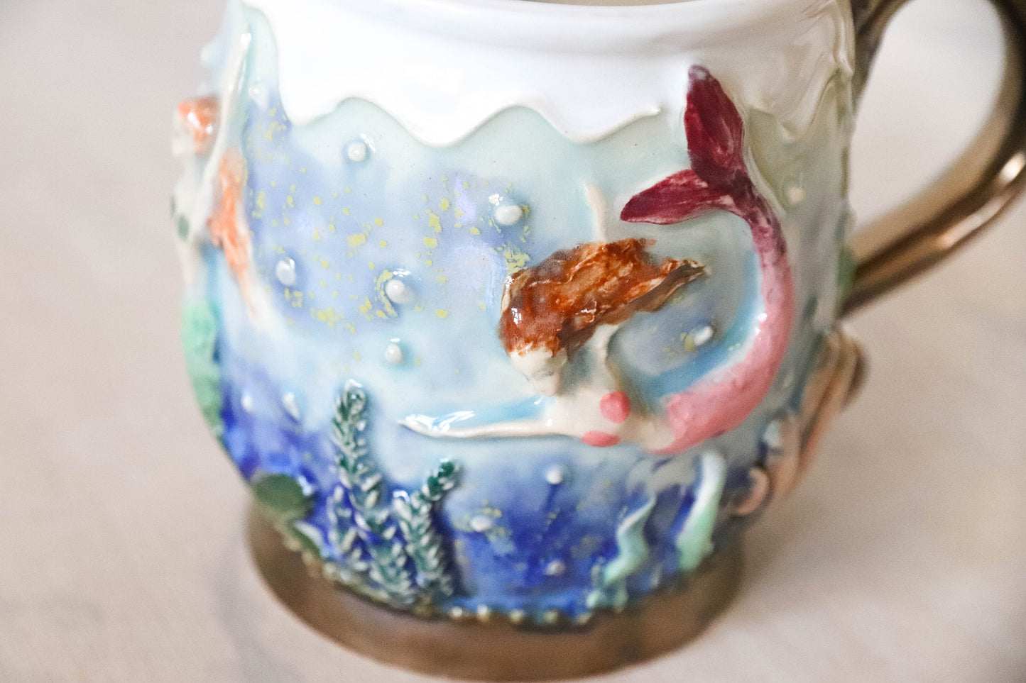 Mermaid Tank Stoneware Mug