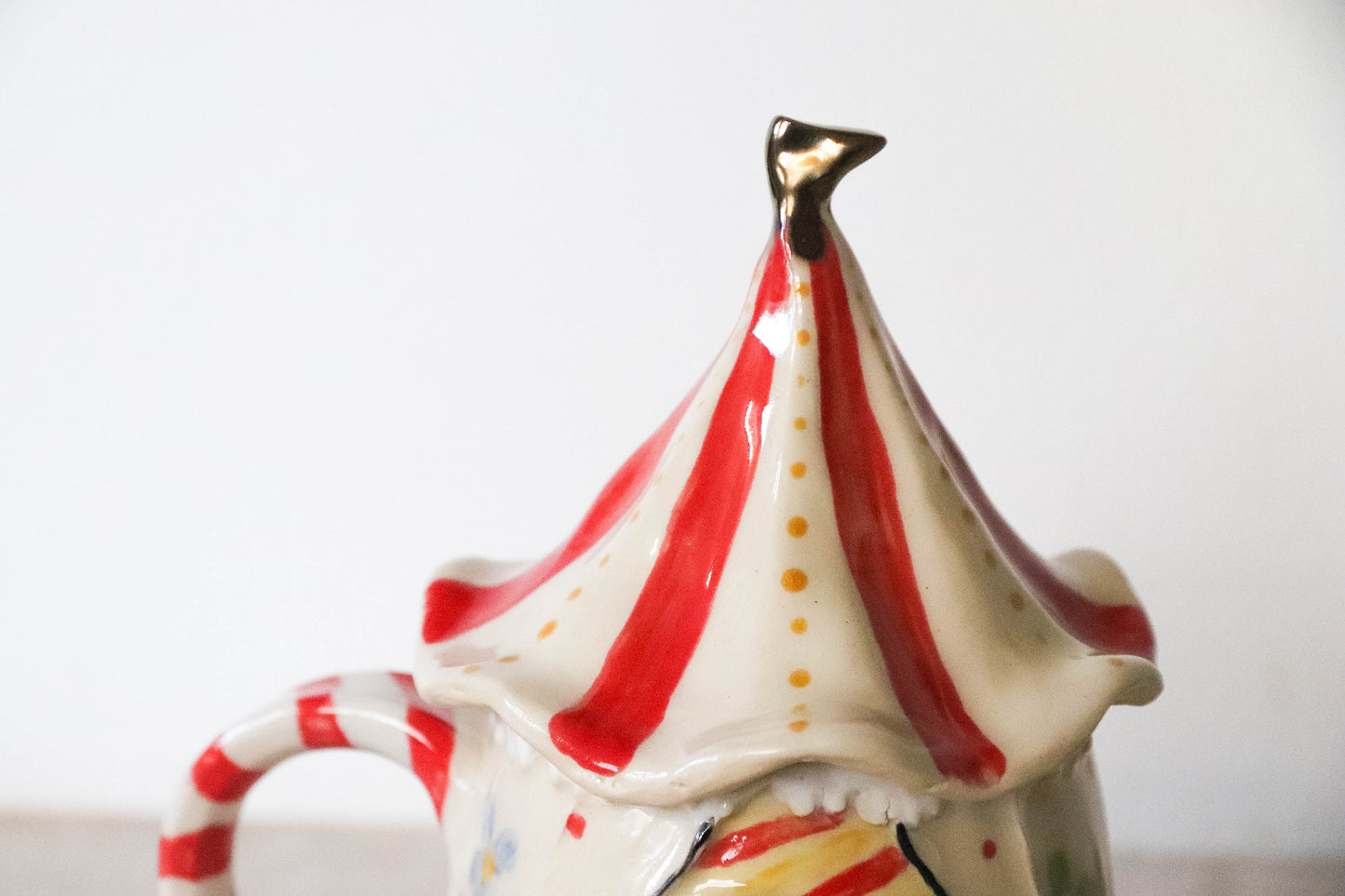 Ghost Clown Tent Stoneware Mug