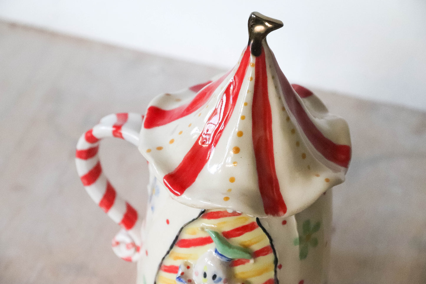 Ghost Clown Tent Stoneware Mug