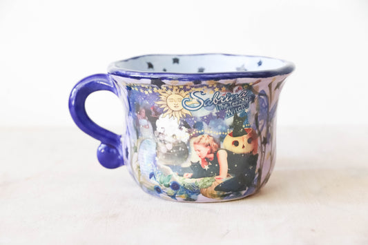 Peekaboo Cat Blue Sabrina Mug